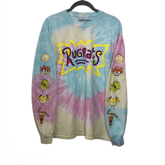 Nickelodeon Rugrats Tie Dye Tee Long Sleeve Medium - Picture 1 of 5